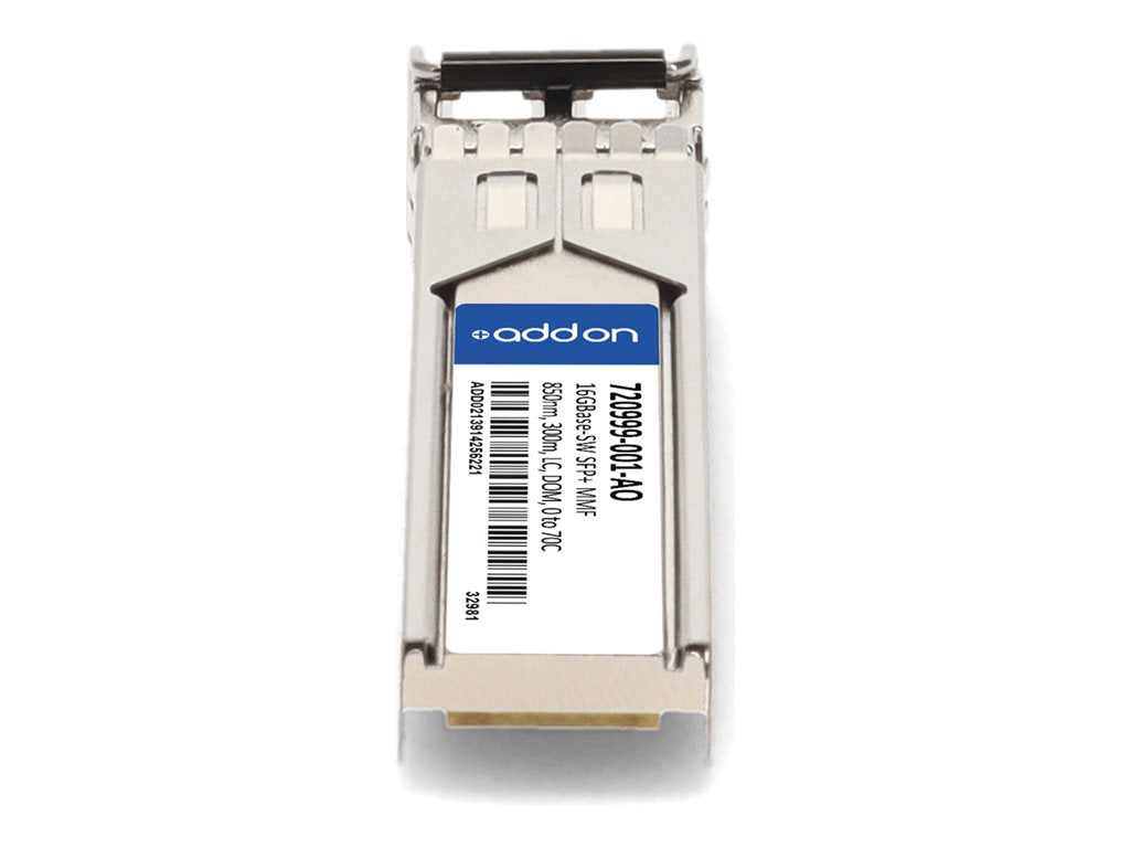 AddOn - SFP+ transceiver module (equivalent to: HP 720999-001) - 16 Gigabit Ethernet - 16GBase-SW - LC multi-mode - up