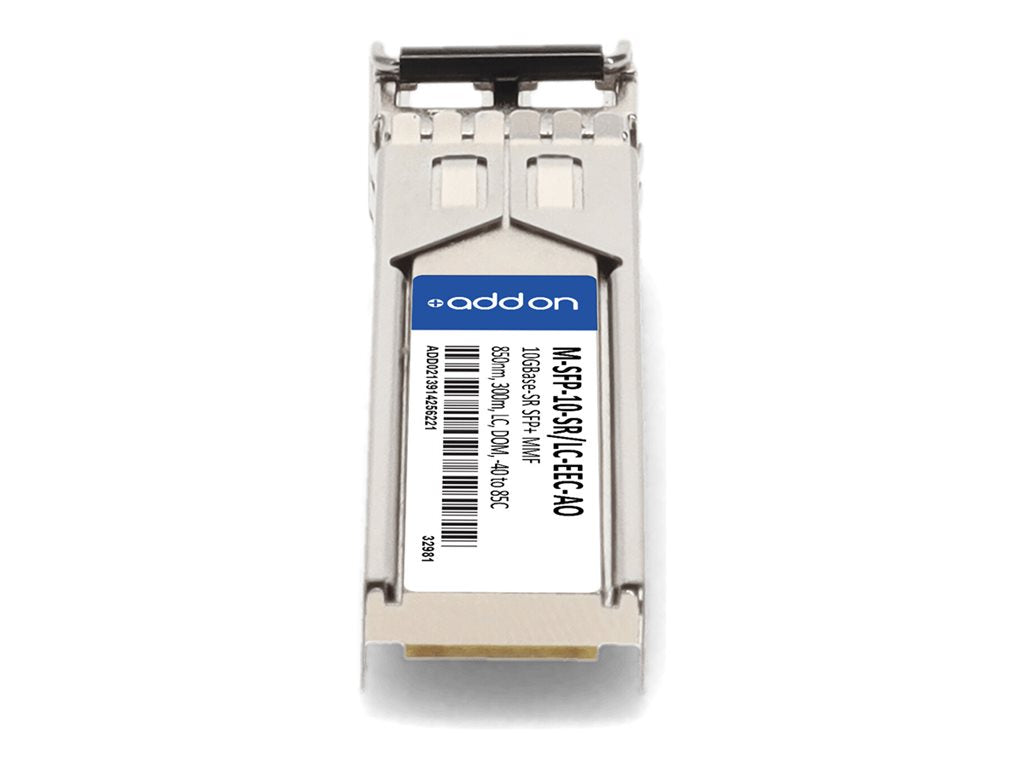 AddOn - SFP+ transceiver module (equivalent to: Hirschmann M-SFP-10-SR/LC-EEC) - 10GbE - 10GBase-SR - LC multi-mode - up