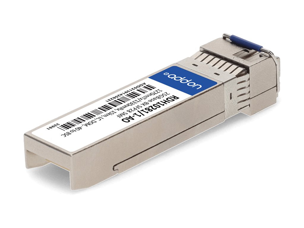 AddOn - SFP28 transceiver module - 25GbE - 25GBase-BX - LC single-mode - up to 9.3 miles - 1270 (TX) / 1330 (RX) nm -