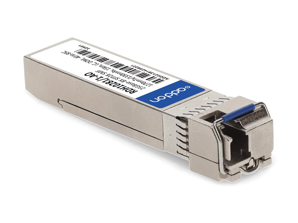 AddOn - SFP28 transceiver module - 25GbE - 25GBase-BX - LC single-mode - up to 9.3 miles - 1270 (TX) / 1330 (RX) nm -