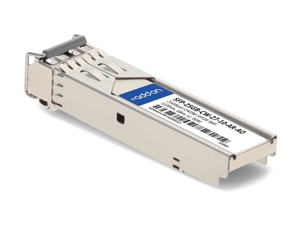 AddOn - SFP28 transceiver module - 25GbE - 25GBase-CWDM - LC single-mode - up to 6.2 miles - 1270 nm - TAA Compliant