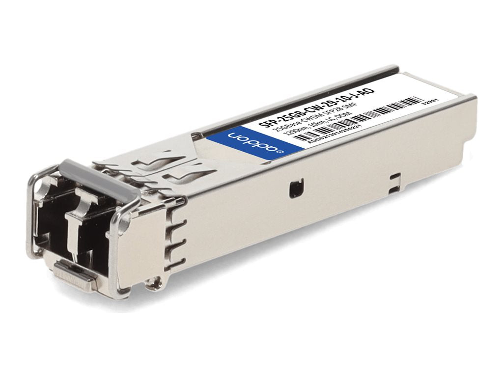 AddOn - SFP28 transceiver module - 25GbE - 25GBase-CWDM - LC single-mode - up to 6.2 miles - 1290 nm - TAA Compliant