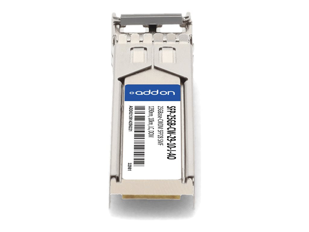 AddOn - SFP28 transceiver module - 25GbE - 25GBase-CWDM - LC single-mode - up to 6.2 miles - 1290 nm - TAA Compliant