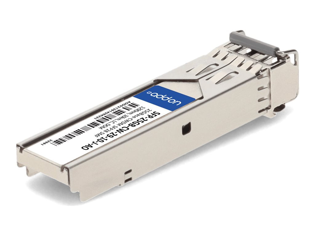 AddOn - SFP28 transceiver module - 25GbE - 25GBase-CWDM - LC single-mode - up to 6.2 miles - 1290 nm - TAA Compliant
