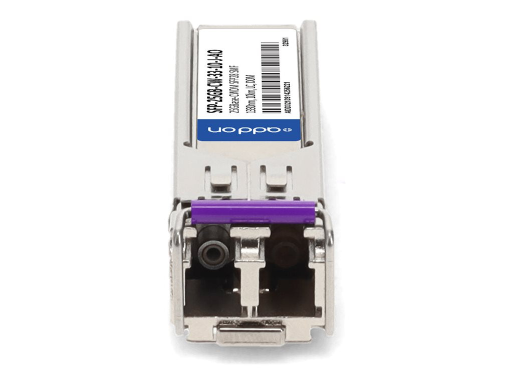 AddOn - SFP28 transceiver module - 25GbE - 25GBase-CWDM - LC single-mode - up to 6.2 miles - 1330 nm - TAA Compliant