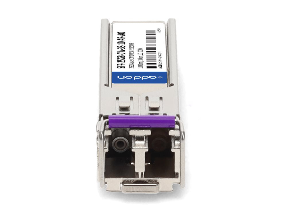 AddOn - SFP28 transceiver module - 25GbE - 25GBase-CWDM - LC single-mode - up to 6.2 miles - 1330 nm - TAA Compliant -