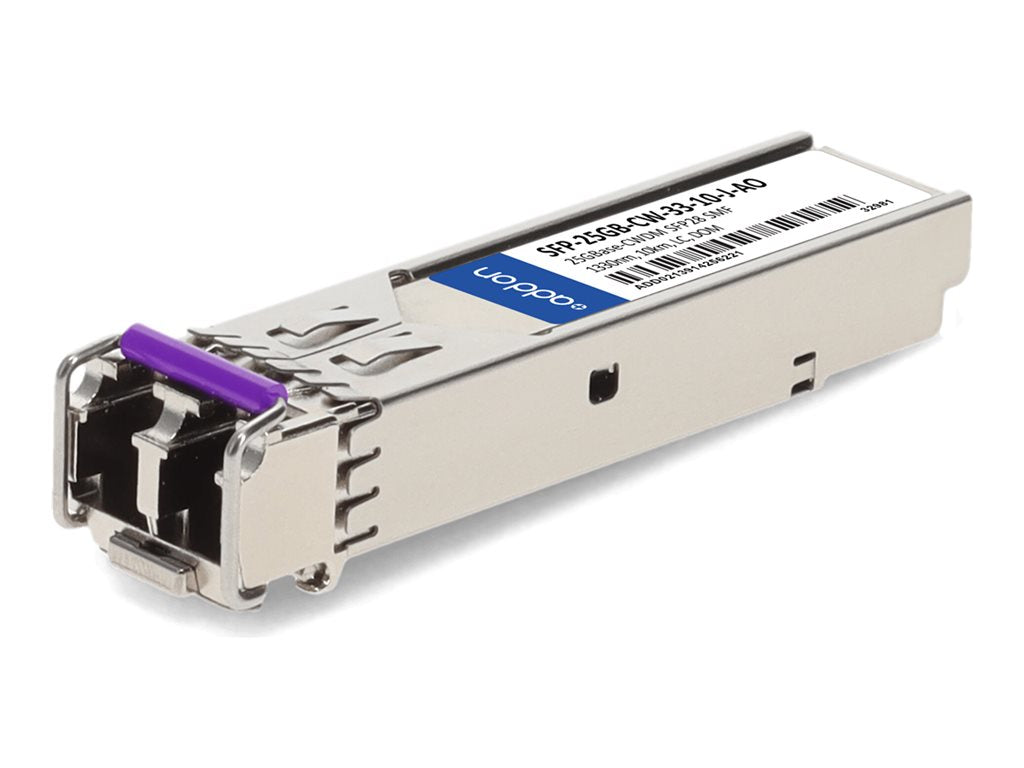 AddOn - SFP28 transceiver module - 25GbE - 25GBase-CWDM - LC single-mode - up to 6.2 miles - 1330 nm - TAA Compliant