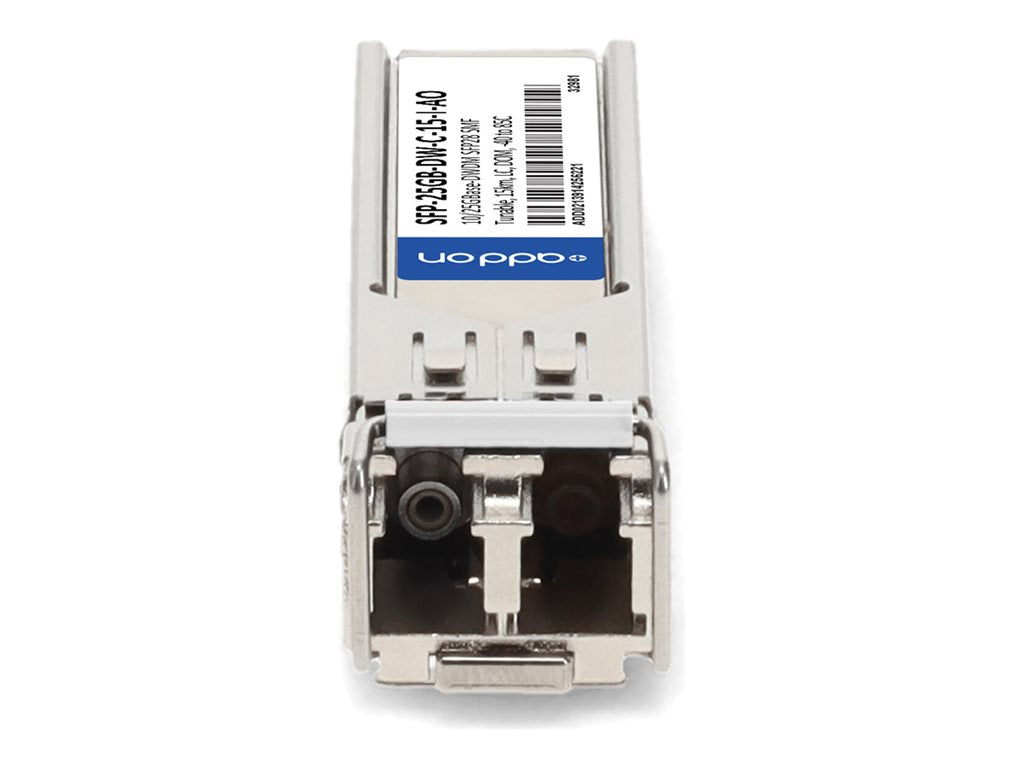 AddOn - SFP28 transceiver module - 25GbE - 25GBase-DWDM - LC single-mode - up to 9.3 miles - TAA Compliant SFP-25GB-DW-C-15-I-AO