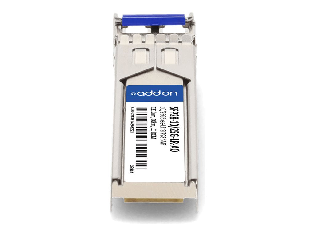 AddOn - SFP28 transceiver module - 25GbE - 25GBase-LR - LC single-mode - up to 6.2 miles - 1310 nm - TAA Compliant