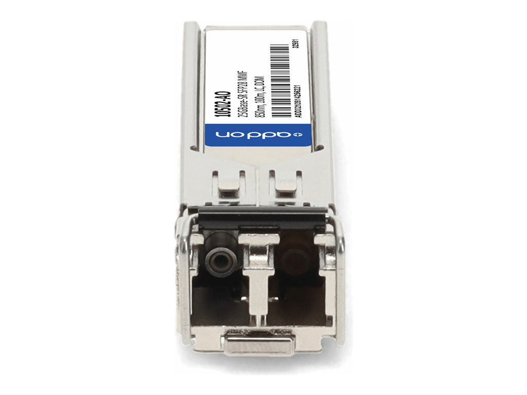 AddOn - SFP28 transceiver module (equivalent to: Extreme Networks 10502) - 25GbE - 25GBase-SR - LC multi-mode - up to 328 ft 10502-AO