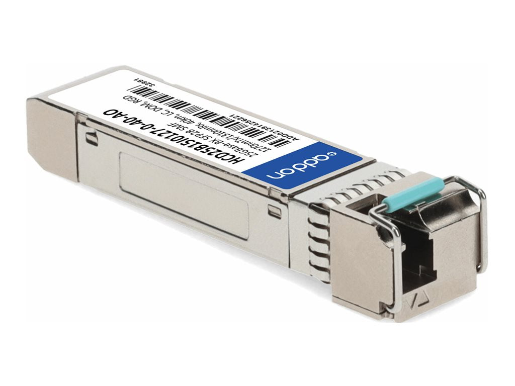 AddOn - SFP28 transceiver module (equivalent to: Fujitsu HCD25B15I0127-0-40) - 25GbE - 25GBase-BX - LC single-mode - up