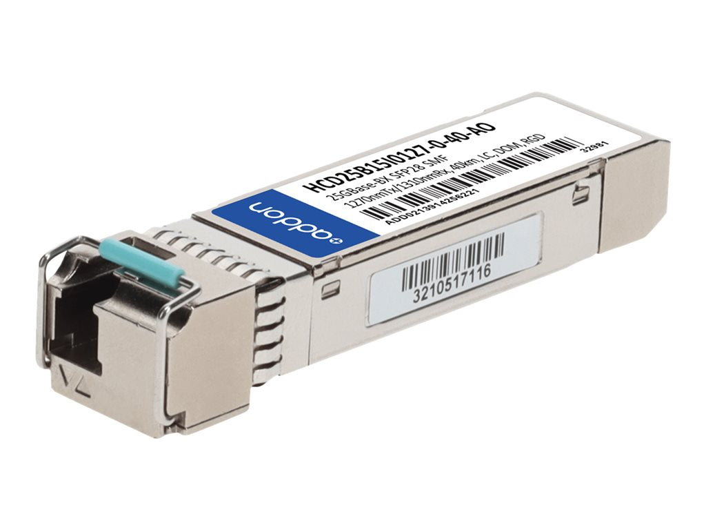 AddOn - SFP28 transceiver module (equivalent to: Fujitsu HCD25B15I0127-0-40) - 25GbE - 25GBase-BX - LC single-mode - up