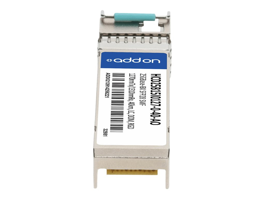 AddOn - SFP28 transceiver module (equivalent to: Fujitsu HCD25B15I0127-0-40) - 25GbE - 25GBase-BX - LC single-mode - up