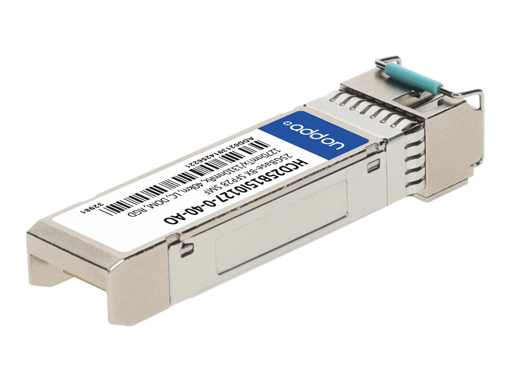 AddOn - SFP28 transceiver module (equivalent to: Fujitsu HCD25B15I0127-0-40) - 25GbE - 25GBase-BX - LC single-mode - up
