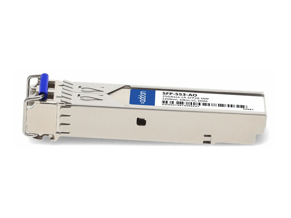 AddOn - SFP28 transceiver module (equivalent to: Gigamon SFP-553) - 25GbE - 25GBase-LR - LC single-mode - up to 6.2