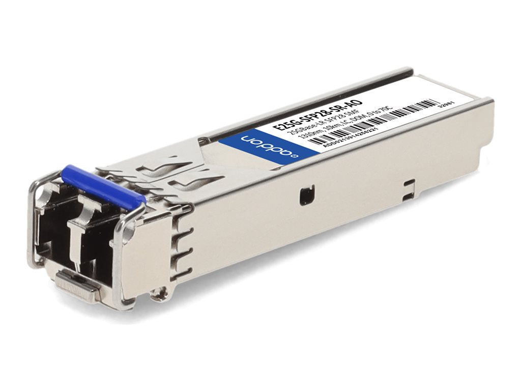 AddOn - SFP28 transceiver module (equivalent to: Intel E25GSFP28SR) - 25GbE - 25GBase-SR - LC multi-mode - up to 328 ft - 850 E25G-SFP28-SR-AO