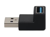 AddOn USB-A 3.0 Male Right Angle To USB-A 3.0 Female Black Adapter USB3RT2USB3F