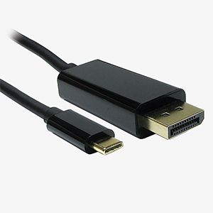 AddOn USB-C Male to DisplayPort 1.2 Female Adapter with Aluminum Housing USBC2DPMFAL-AA