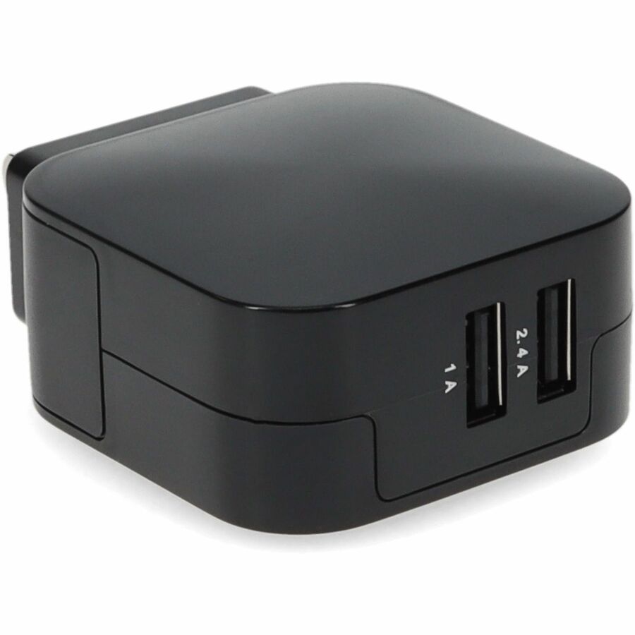 AddOn Wall Plug to 2x USB 5v 3.4A for US Black USAC22USB5V34A