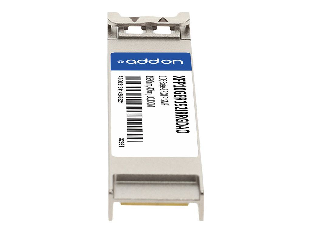 AddOn - XFP transceiver module - 10 GigE - 10GBase-ER - LC single-mode - up to 24.9 miles - 1550 nm