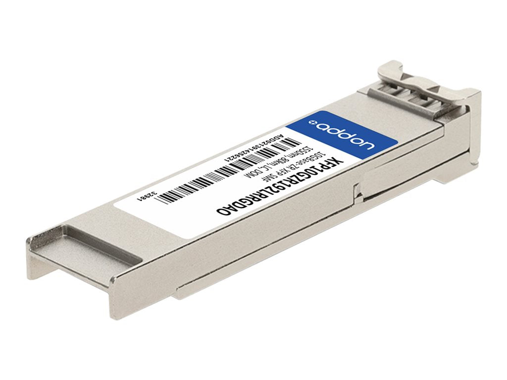 AddOn - XFP transceiver module - 10 GigE - 10GBase-ZR - LC single-mode - up to 49.7 miles - 1550 nm
