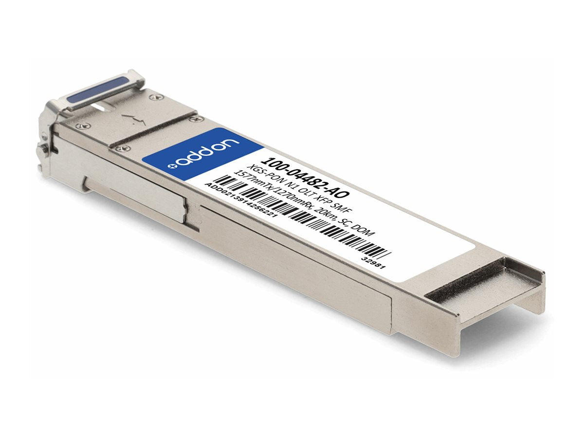 AddOn - XFP transceiver module (equivalent to: Calix 100-04482) - 10GbE - 10GBase-N1 - SC single-mode - up to 12.4 miles