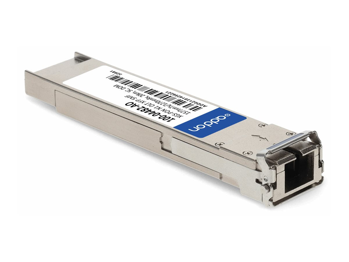 AddOn - XFP transceiver module (equivalent to: Calix 100-04482) - 10GbE - 10GBase-N1 - SC single-mode - up to 12.4 miles