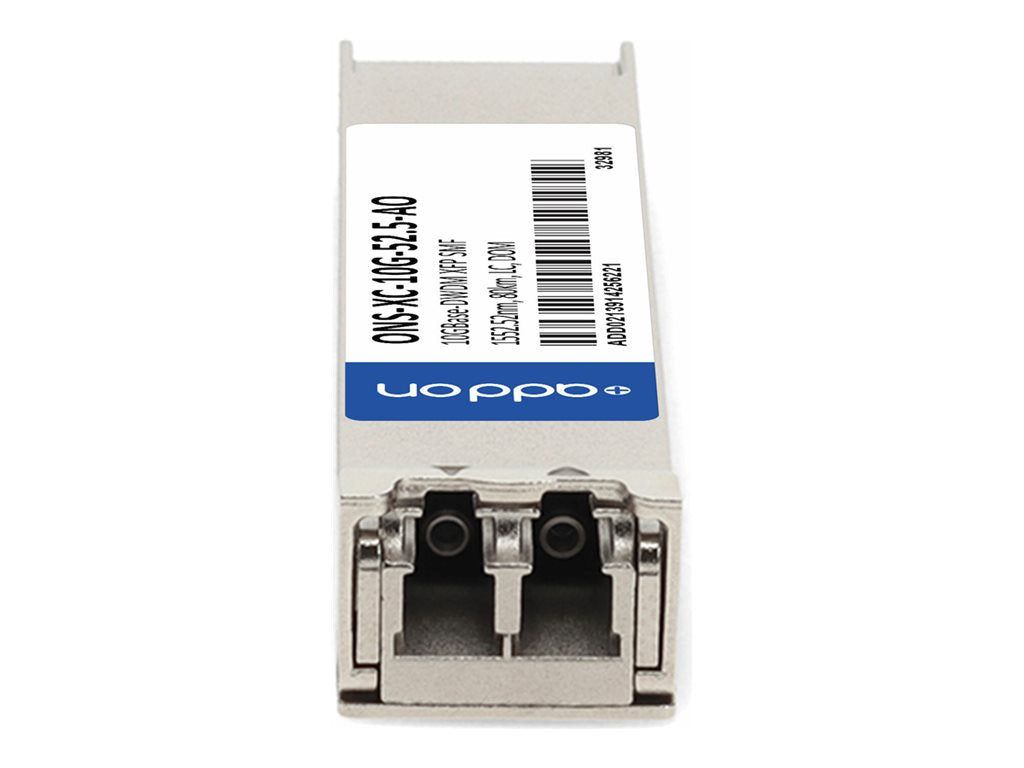 AddOn - XFP transceiver module (equivalent to: Cisco ONS-XC-10G-52.5) - 10GbE - 10GBase-DWDM - LC single-mode - up to