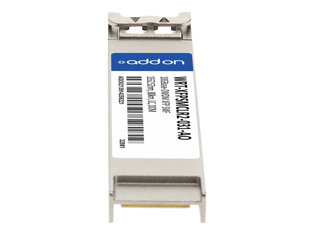 AddOn - XFP transceiver module (equivalent to: JDSU WRT-XFPSMCLR2-031) - 10GbE - 10GBase-DWDM - LC single-mode - up to