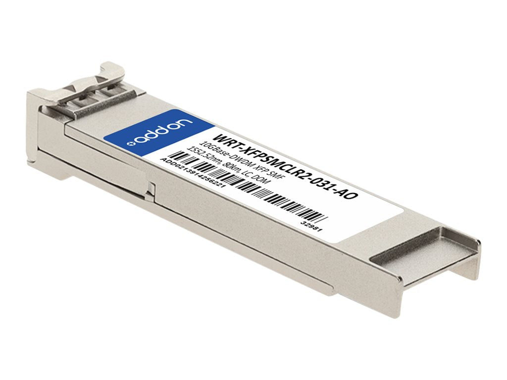 AddOn - XFP transceiver module (equivalent to: JDSU WRT-XFPSMCLR2-031) - 10GbE - 10GBase-DWDM - LC single-mode - up to