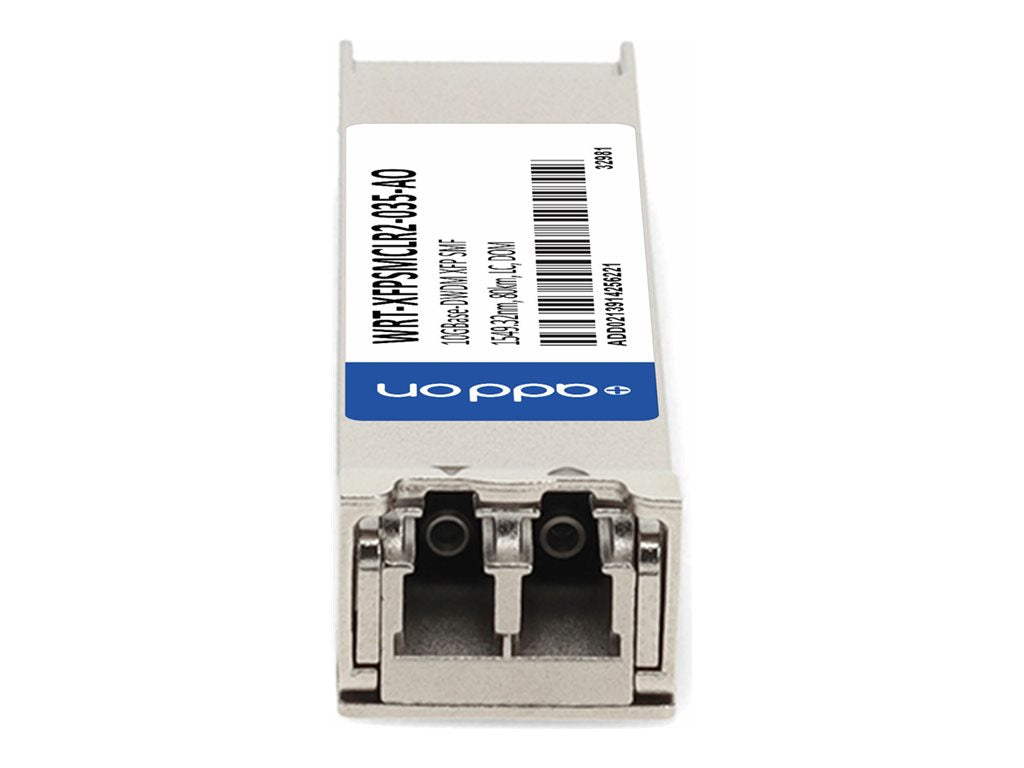 AddOn - XFP transceiver module (equivalent to: JDSU WRT-XFPSMCLR2-035) - 10GbE - 10GBase-DWDM - LC single-mode - up to