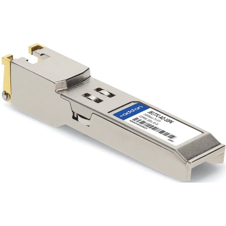 Addon 10-Pack Of Hp J8177C Compatible Taa Compliant 10/100/1000Base-Tx Sfp Transceiver (Copper, 100M, Rj-45)