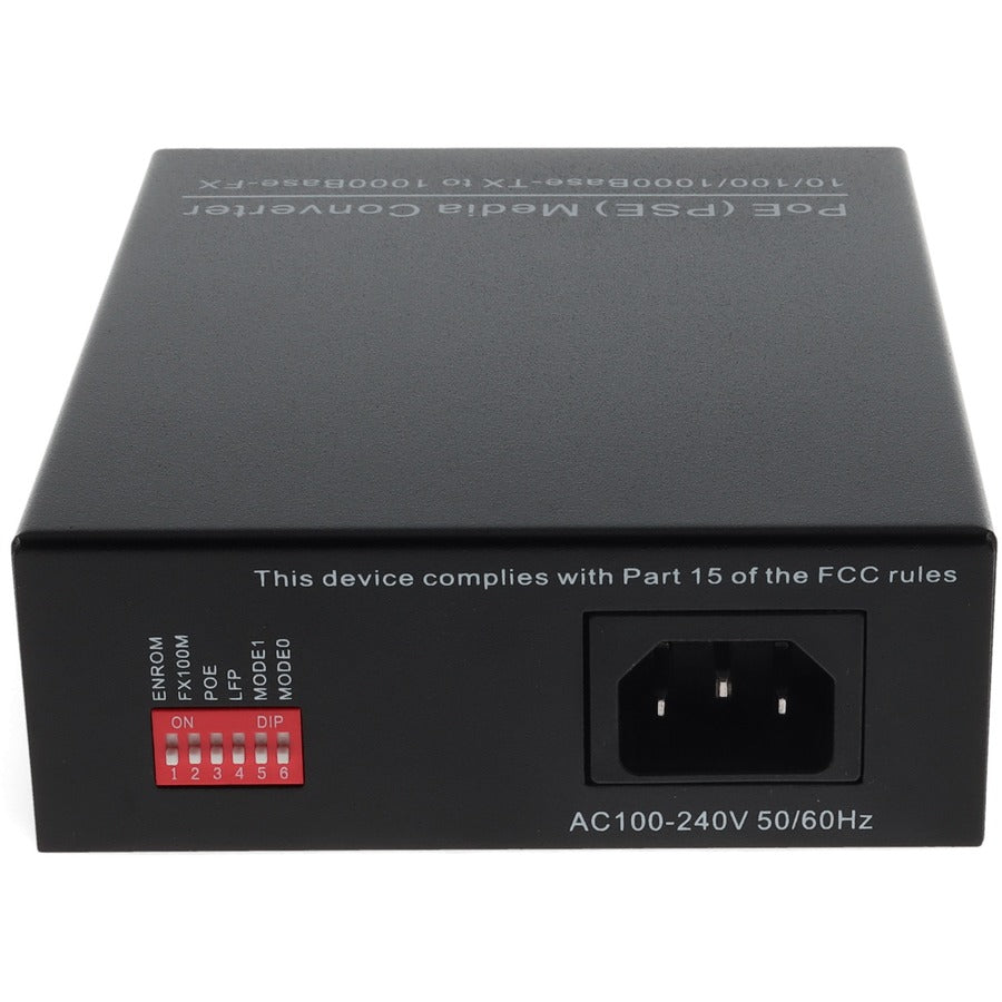 Addon 10/100/1000Base-Tx(Rj-45) To 1000Base-Lx(Sc) Smf 1310Nm 10Km Poe Media Converter