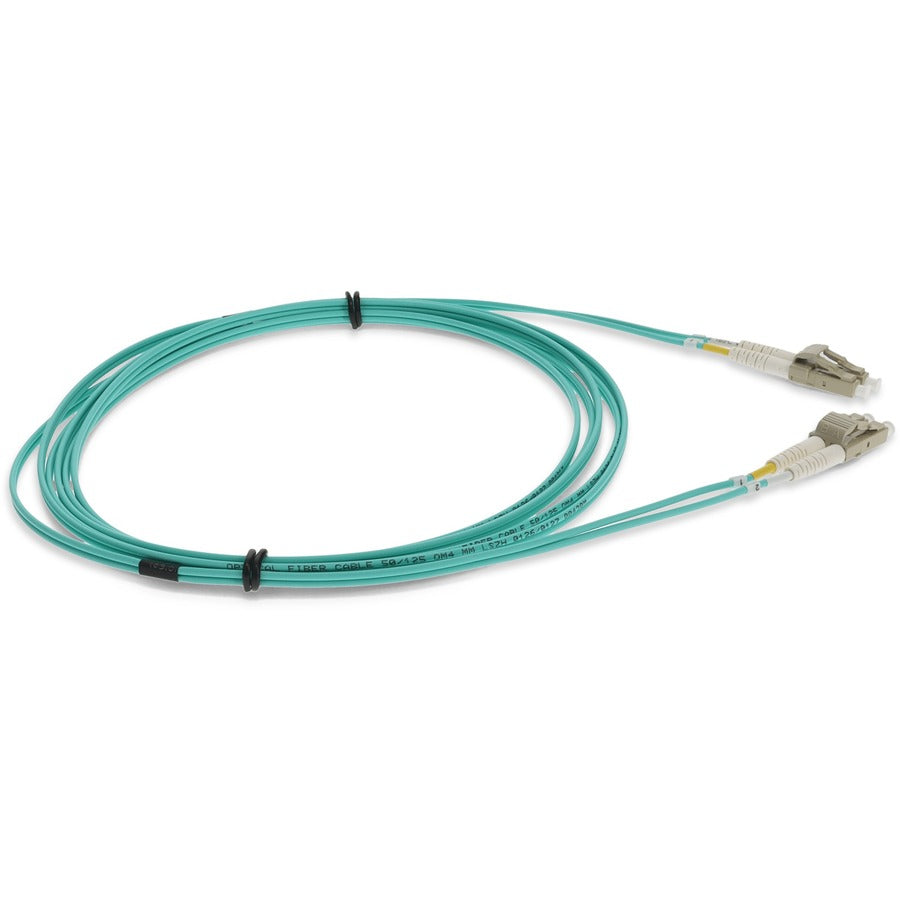 AddOn 10m LC (Male) to LC (Male) Straight Aqua OM4 Duplex LSZH Fiber Patch Cable ADD-LC-LC-10M5OM4LZ