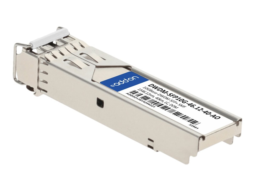 AddOn Cisco DWDM-SFP10G-46.12 Compatible TAA Compliant 10GBase-DWDM 100GHz SFP+ Transceiver (SMF, 1546.12nm, 40km, LC, DOM) DWDM-SFP10G-46.12-40-AO