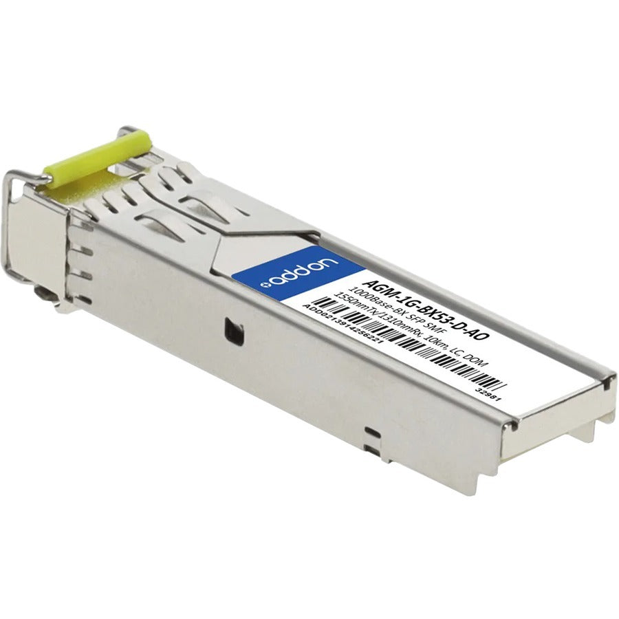 Addon Netgear Agm-1G-Bx53-D Compatible Taa Compliant 1000Base-Bx Sfp Transceiver (Smf, 1550Nmtx/1310Nmrx, 10Km, Lc, Dom)