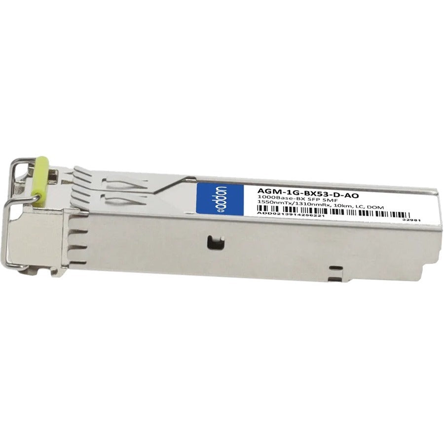 Addon Netgear Agm-1G-Bx53-D Compatible Taa Compliant 1000Base-Bx Sfp Transceiver (Smf, 1550Nmtx/1310Nmrx, 10Km, Lc, Dom)