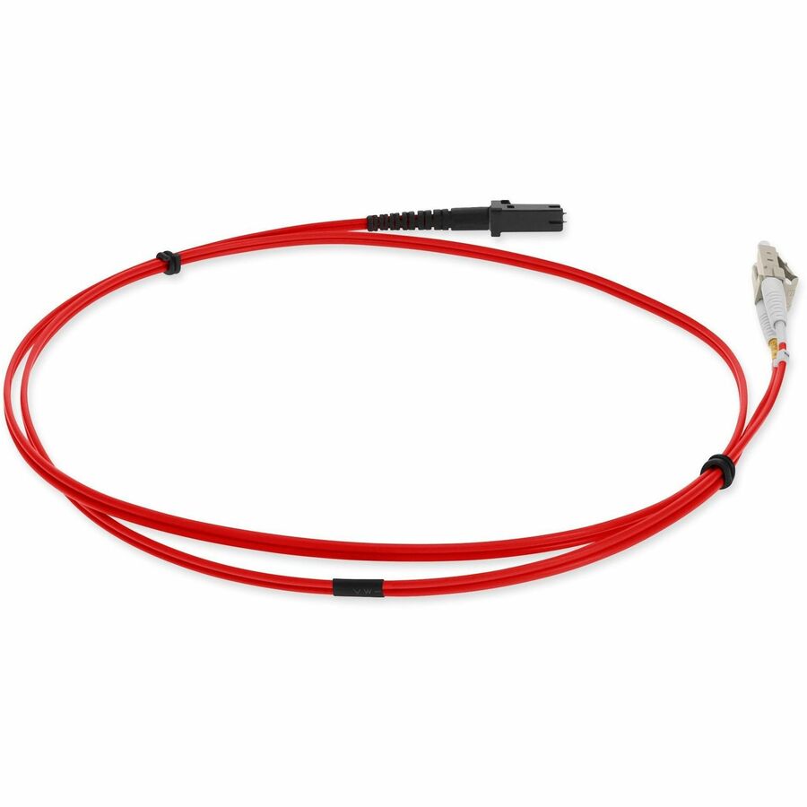 Addon Networks 3M Lc (Male) To Mt-Rj (Male) Red Om1 Duplex Fiber Ofnr (Riser-Rated) Taa Compliant Patch Cable