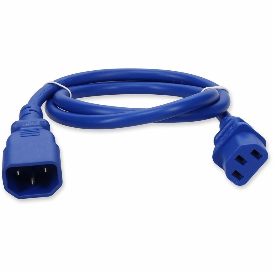 Addon Networks Add-C132C1414Awg3Ftbe Power Cable Blue 0.91 M C14 Coupler C13 Coupler