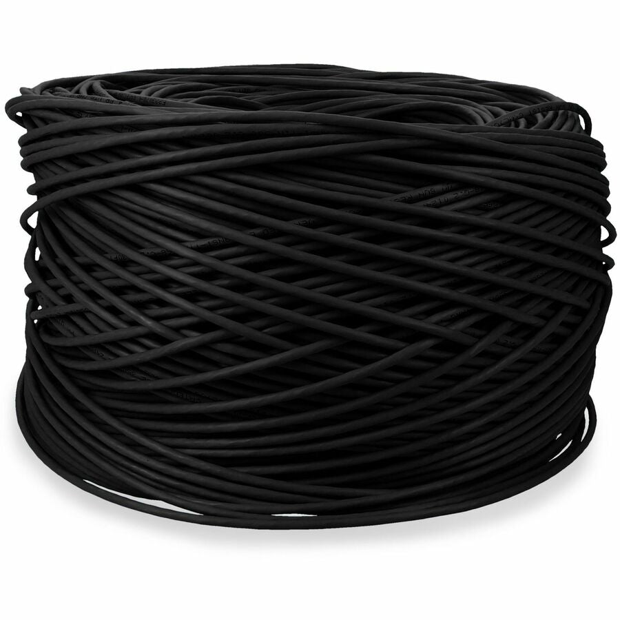Addon Networks Add-Cat5Ebulk1K-Bk Networking Cable Black 304.8 M Cat5E U/Utp (Utp)