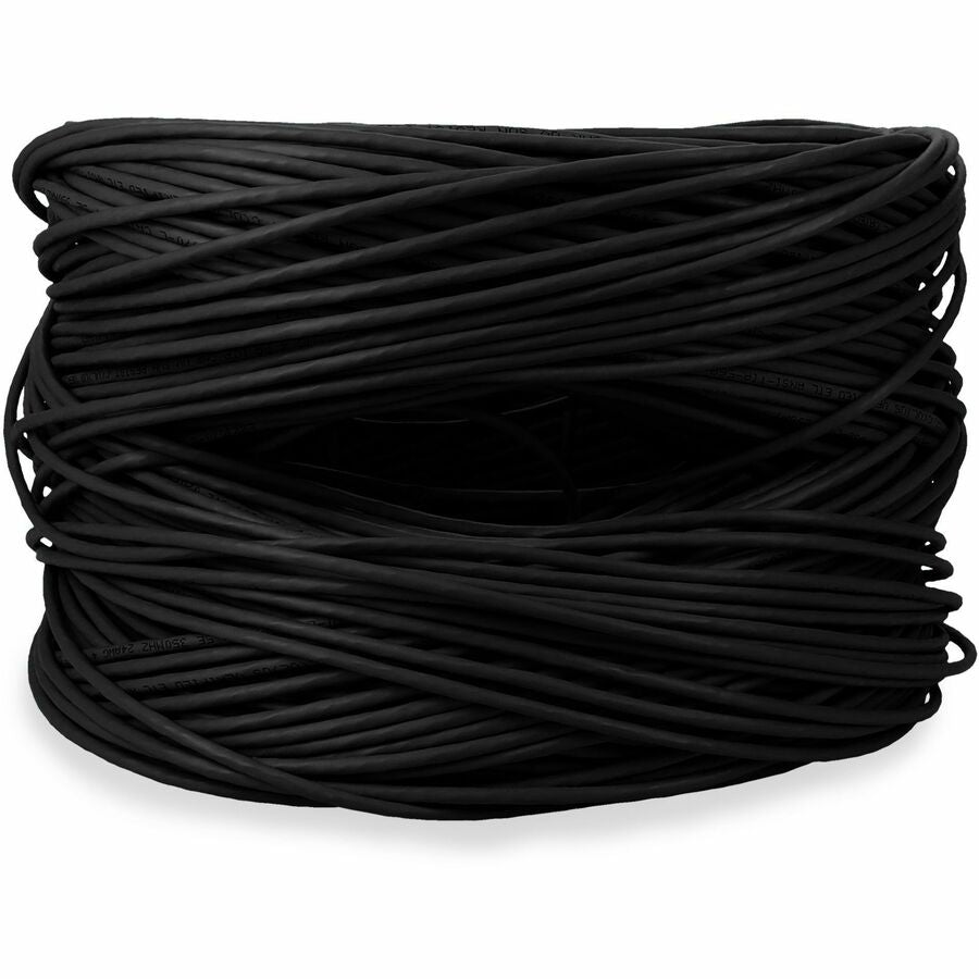 Addon Networks Add-Cat5Ebulk1K-Bk Networking Cable Black 304.8 M Cat5E U/Utp (Utp)