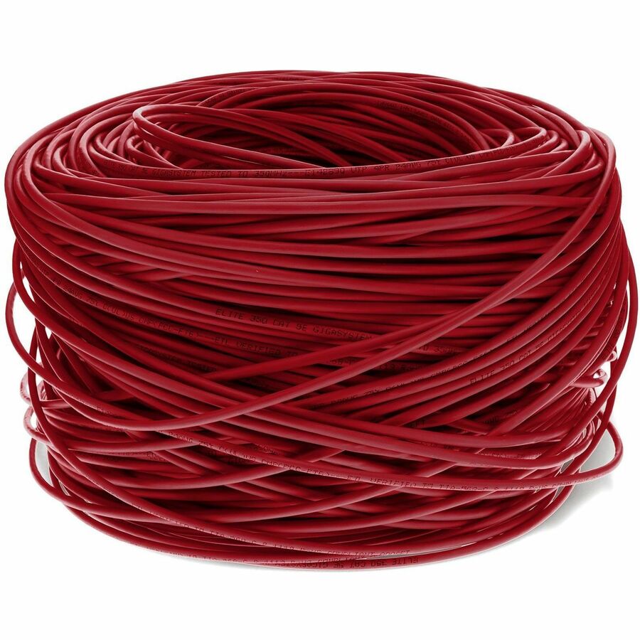 Addon Networks Add-Cat5Ebulk1Kpsd-Rd Networking Cable Red 304.8 M Cat5E U/Utp (Utp)
