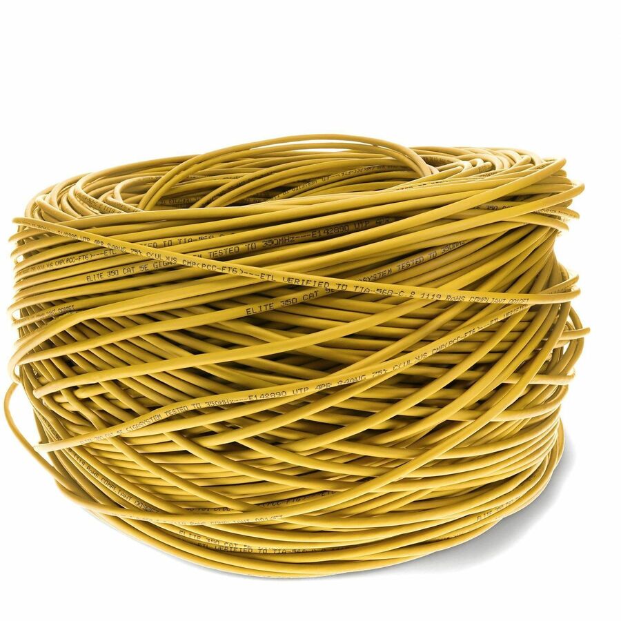 Addon Networks Add-Cat5Ebulk1Kpsd-Yw Networking Cable Yellow 304.8 M Cat5E U/Utp (Utp)