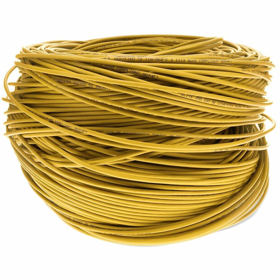Addon Networks Add-Cat5Ebulk1Kpsd-Yw Networking Cable Yellow 304.8 M Cat5E U/Utp (Utp)