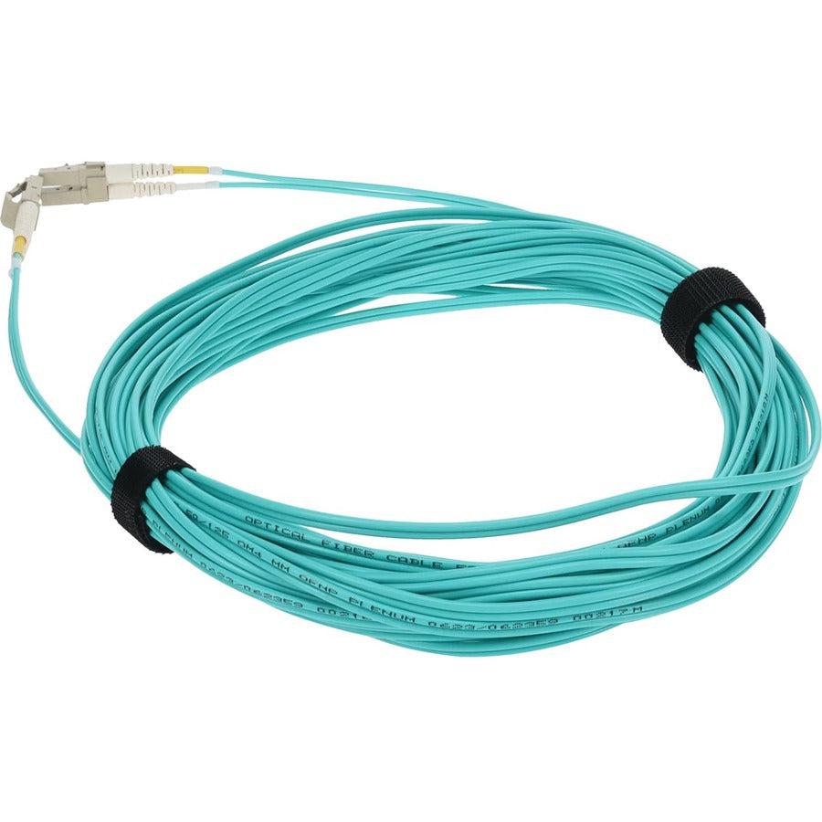 Addon Networks Add-Lc-Lc-10M5Om4P Fibre Optic Cable 10 M Om4 Aqua Colour