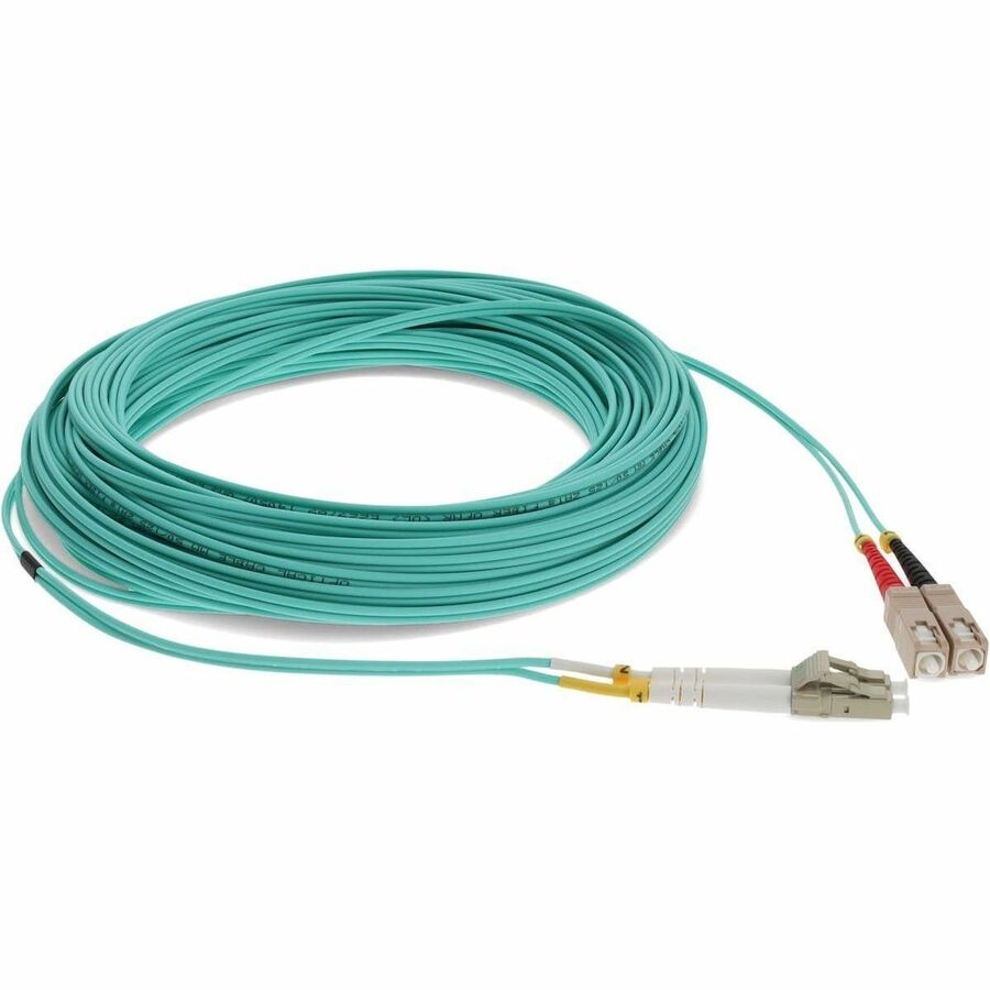 Addon Networks Add-Sc-Lc-16M5Om4 Fibre Optic Cable 16 M Ofnr Om4 Aqua Colour
