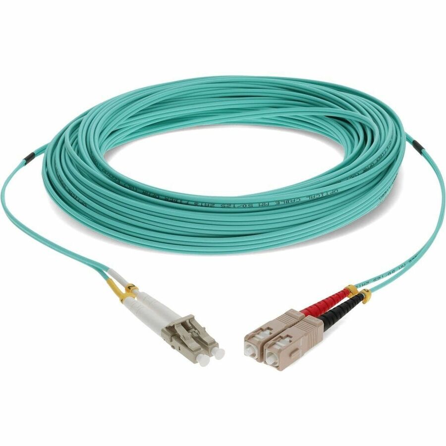 Addon Networks Add-Sc-Lc-17M5Om4 Fibre Optic Cable 17 M Ofnr Om4 Aqua Colour