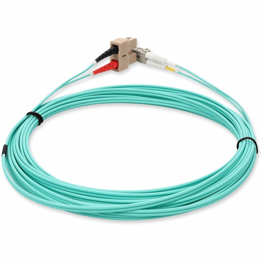 Addon Networks Add-Sc-Lc-9M5Om4Lz Fibre Optic Cable 9 M Om4 Aqua Colour