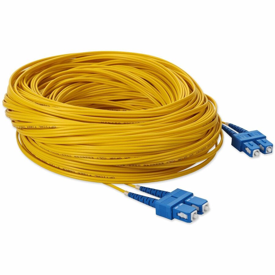 Addon Networks Add-Sc-Sc-39M9Smf Fibre Optic Cable 39 M Ofnr Os2 Yellow