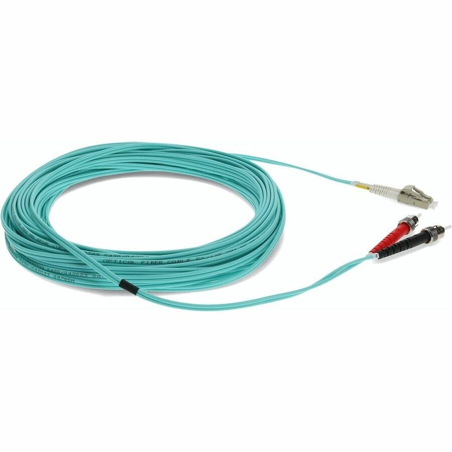 Addon Networks Add-St-Lc-11M5Om4 Fibre Optic Cable 11 M 2X Lc 2X St Lomm Om4 Aqua Colour